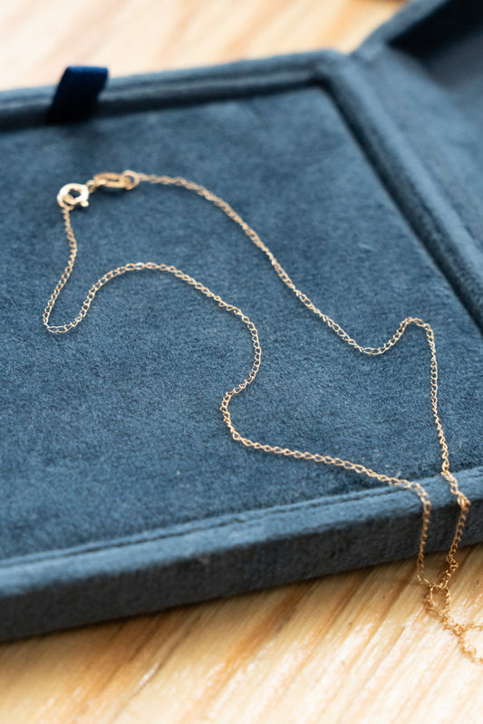 14k Yellow Gold Curb Chain